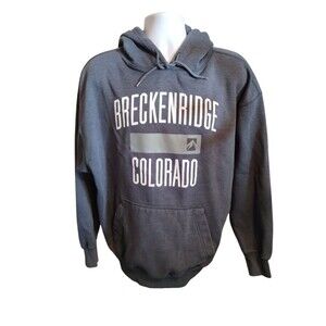Breckenridge Colorado Hoodie Gray Size XL